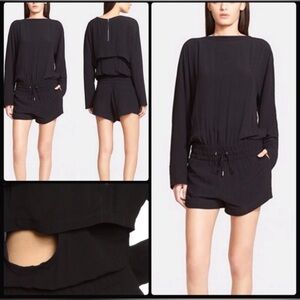 Helmut Lang Axio Crepe cut out relaxed fit romper size M